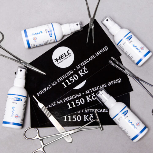 Poukaz na piercing + aftercare sprej