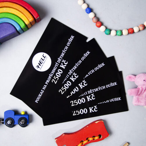 Poukaz na propíchnutí uší miminku