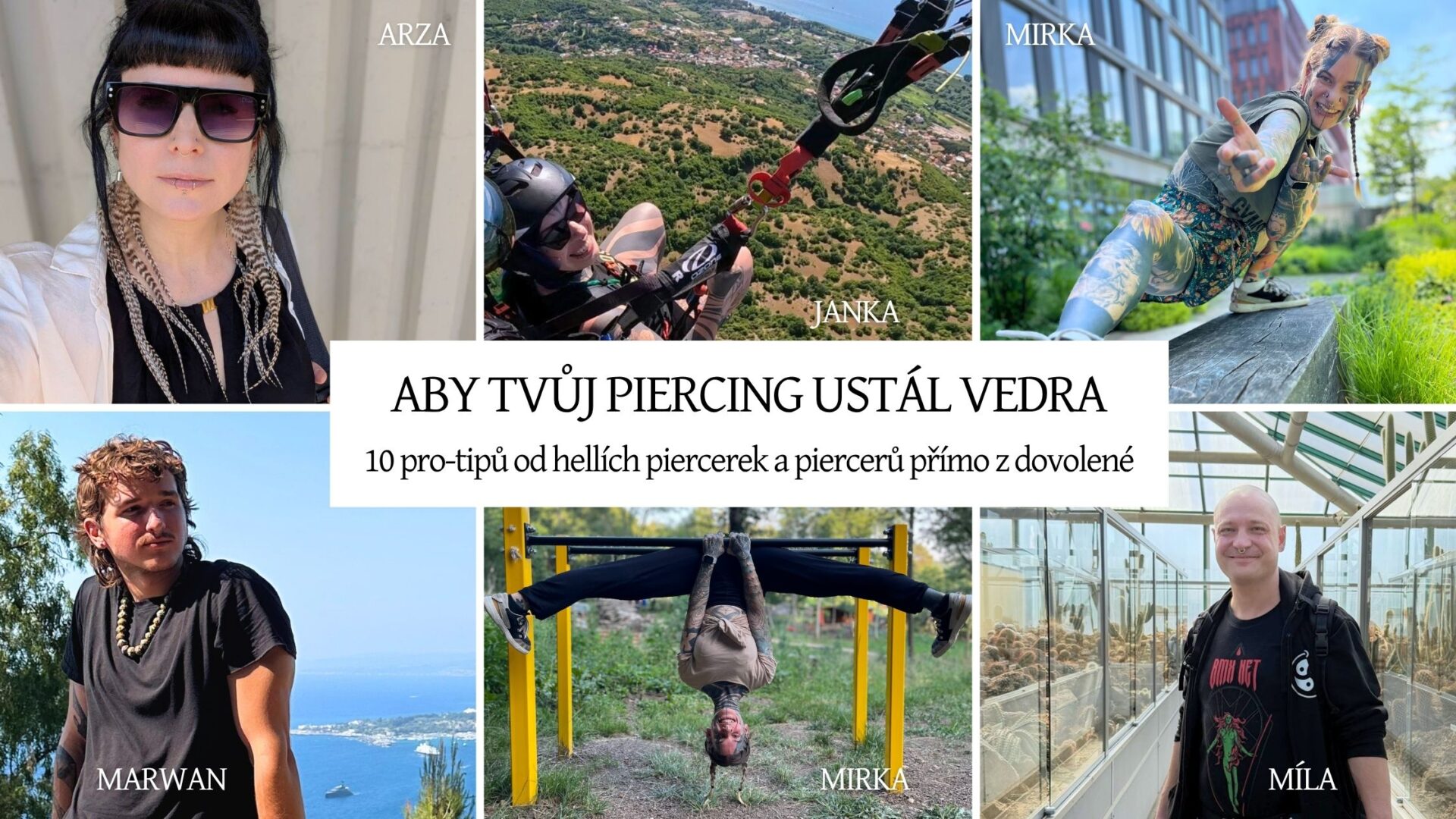 Péče o piercing v létě: 10 tipů z Hellu, aby tvůj piercing ustál vedra